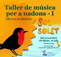 Sol solet taller de m�sica per a nadons