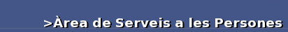 �rea de Serveis a les Persones