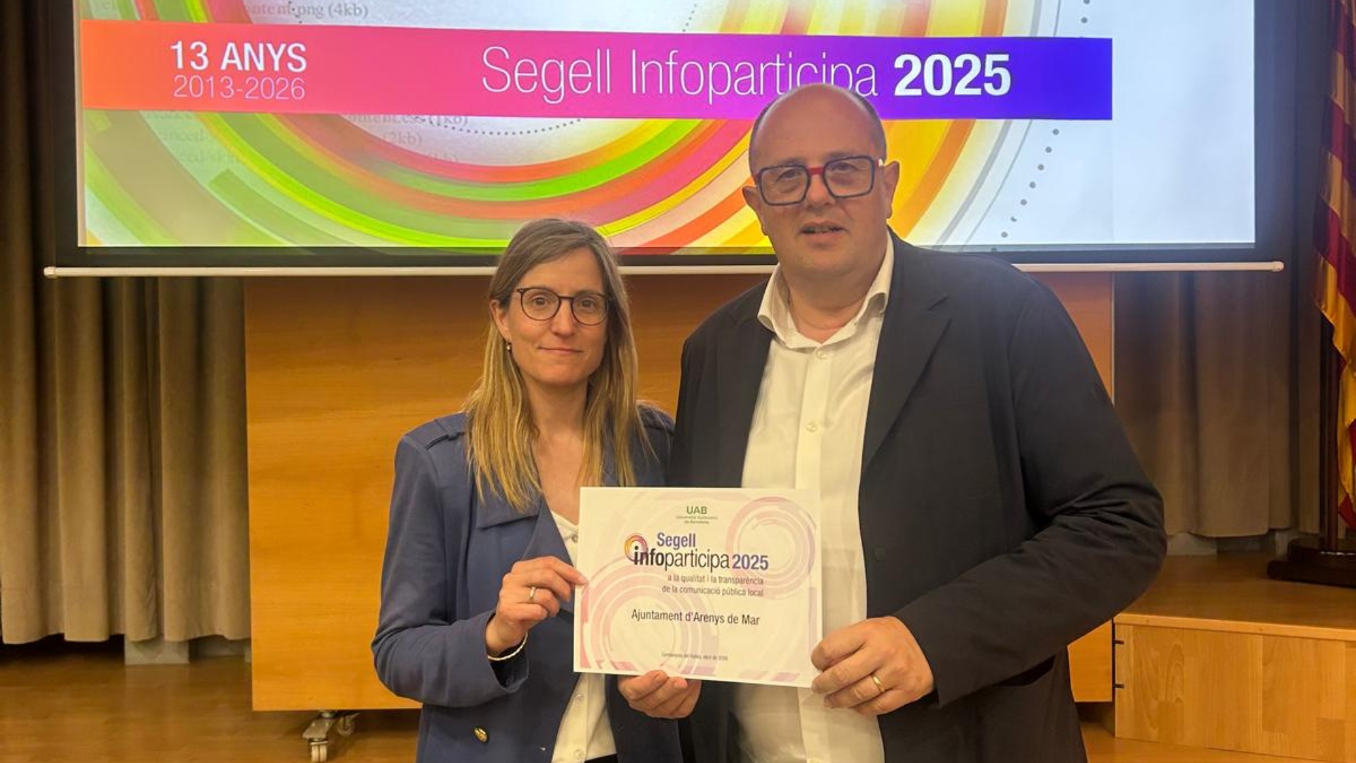 l'ajuntament obté el segell infoparticipa amb el 100% de transparència per segon any consecutiu