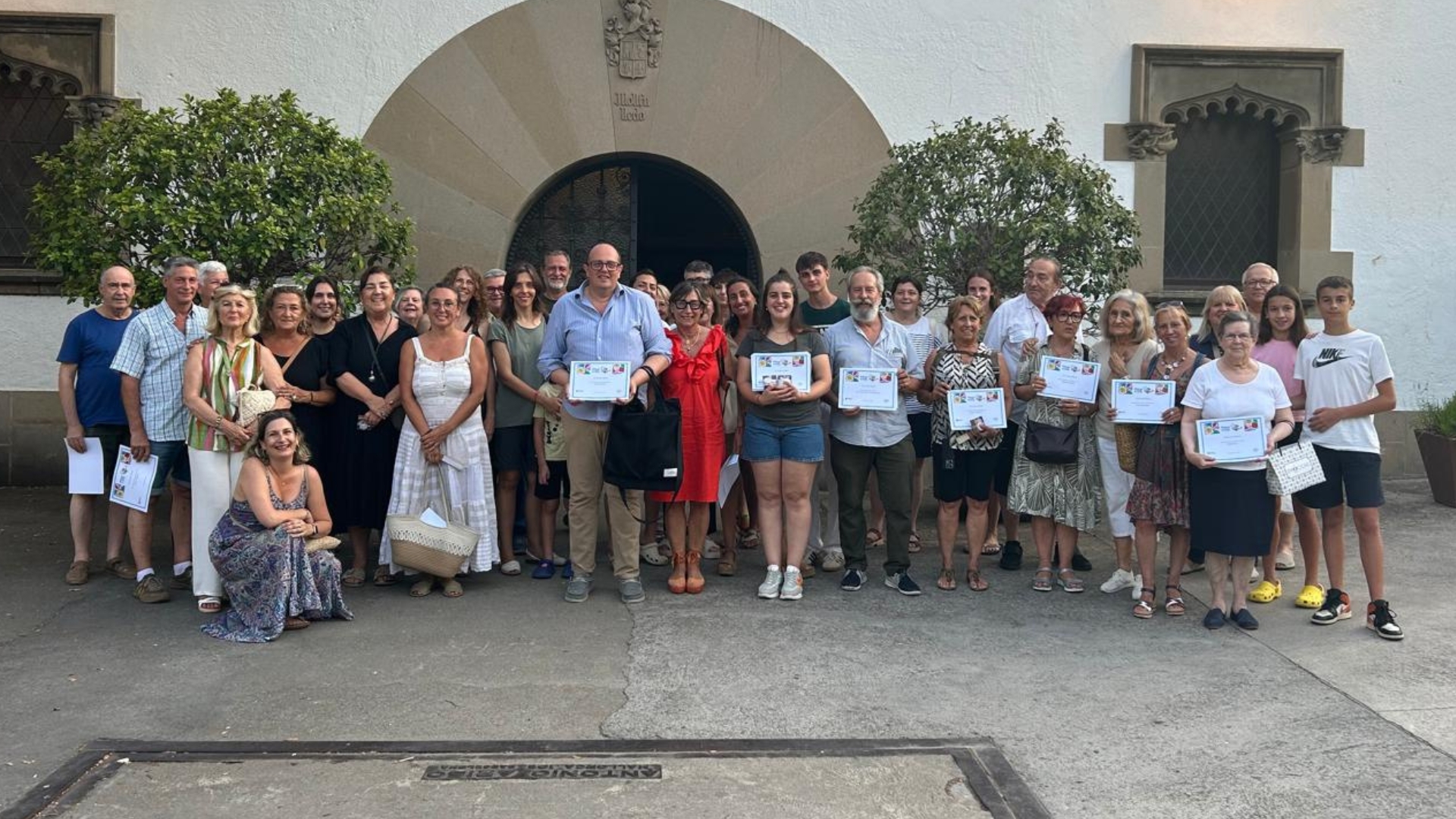 entrega dels premis del 13è concurs floral de l'arenys de flors