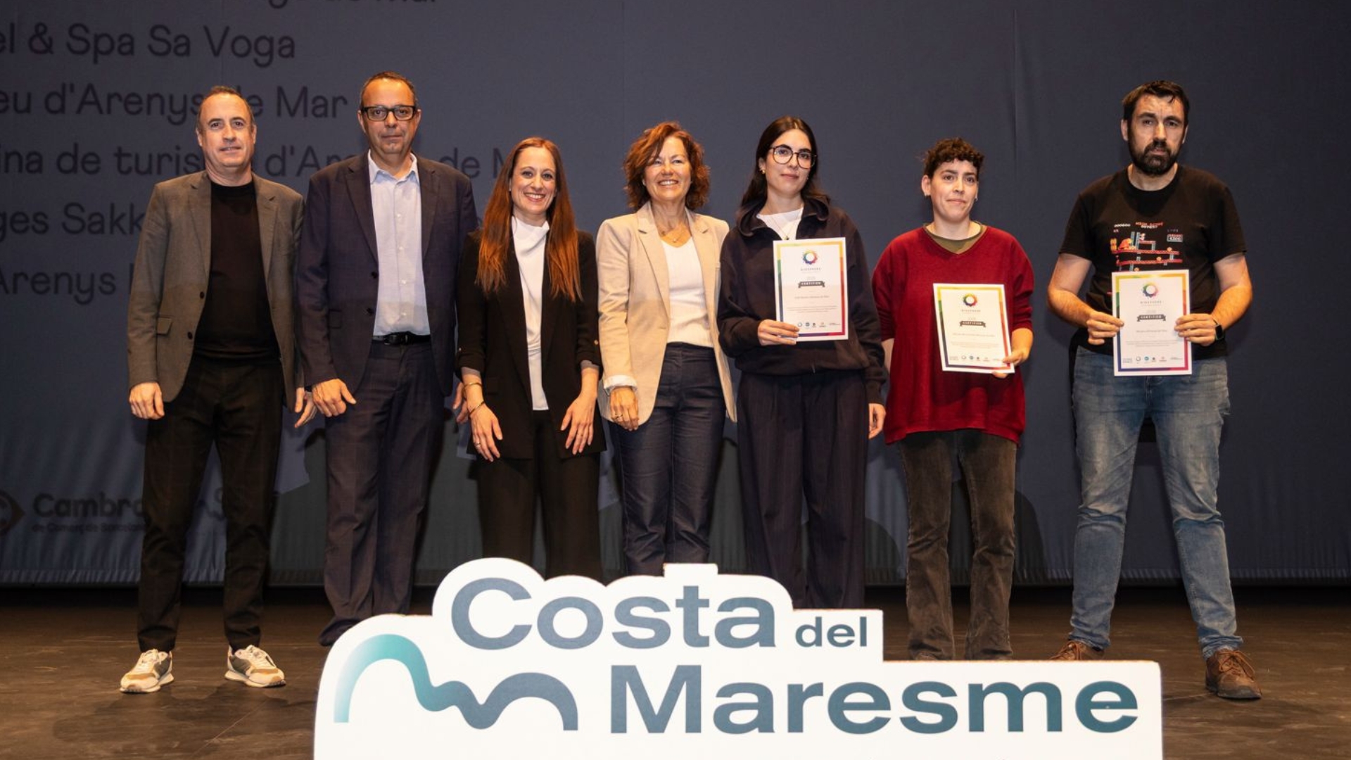 arenys renova els certificats compromís per a la sostenibilitat turística destinació barcelona i els punts d'informació turística